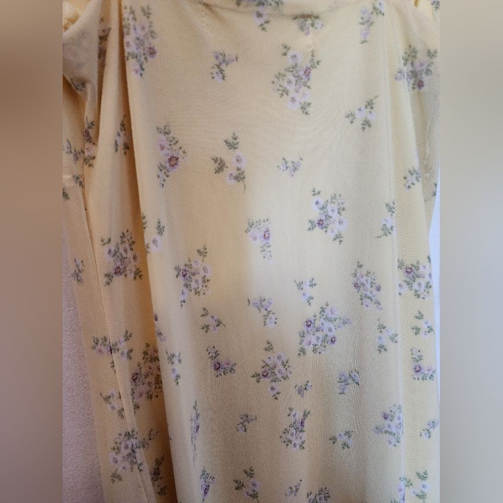 Women’s | Yellow Floral Slip Dress Maxi | Size M - Picture 5 of 7